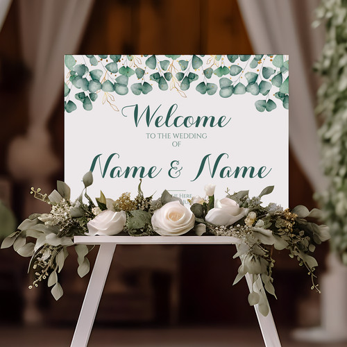 Wedding sign board welcome - sign, board,