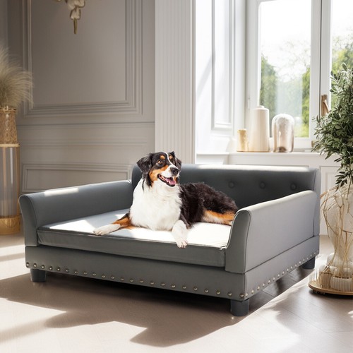 Large elevated dog sofa pet - elevated,