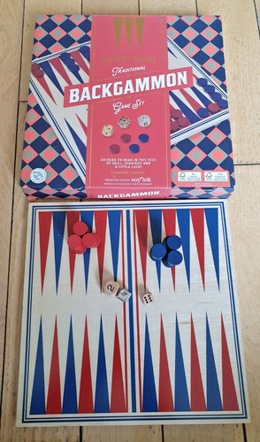 Backgammon set solid wood - backgammon,