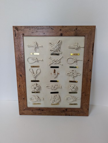 Vintage nautical knot display - nautical,