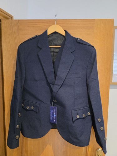 Mens navy blue 100 wool - blue,