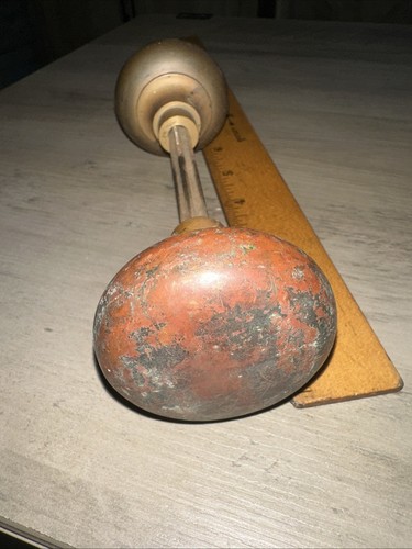 Antique copper brass round - antique,