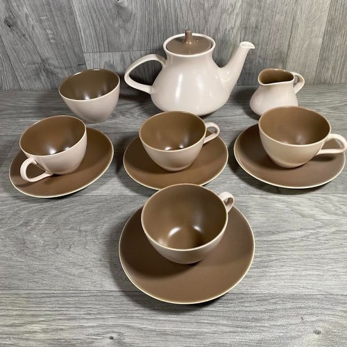 Poole pottery twintone sepia - pottery,