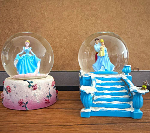 Disney cinderella snow globes - cinderella,