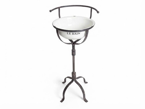 Vintage wash basin enamel bowl - vintage,