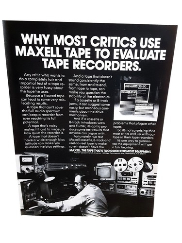 1978 maxell recording - maxell, tape