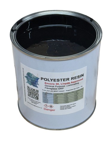Black resin 1kg fibreglass - black,