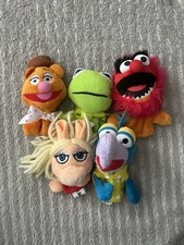 Muppets Disney 5 Finger Puppets Kermit Miss Piggy Rare