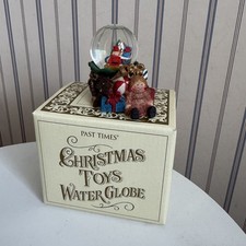 Past Times Christmas Toys Winter Snow Globe New In Box