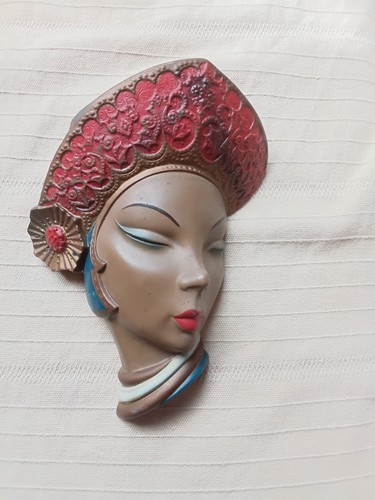 Vintage bossons chalkware head - bossons,