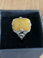 Antique 830 Silver Ring –