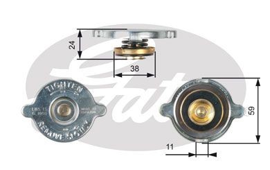 Gates radiator cap for jaguar - gates,