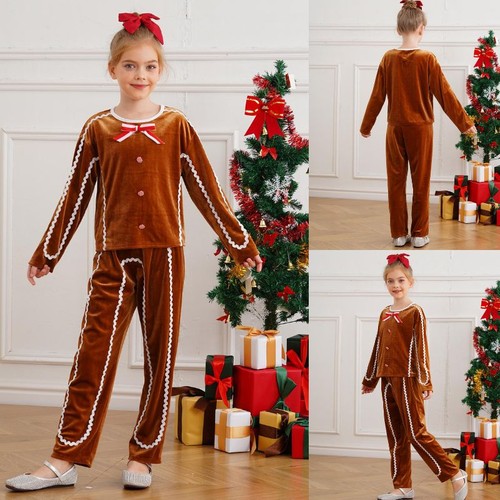 Kids girls costume gingerbread - girls,