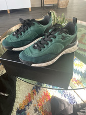 Teal Chanel Trainers 