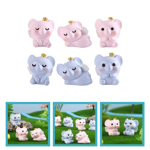 Pcs resin elephant - decor, for