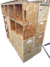 OSB Storage Cube Box Ior 12" Vinyl LP Records -Used Collect Only Price Per Unit