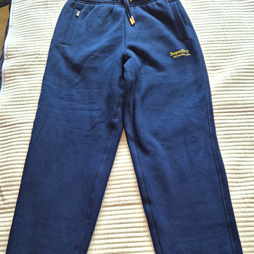 Superdry navy fleece jogger - superdry,