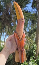 Carved Wooden Toucan Statue