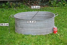 vintage old galvanized bath
