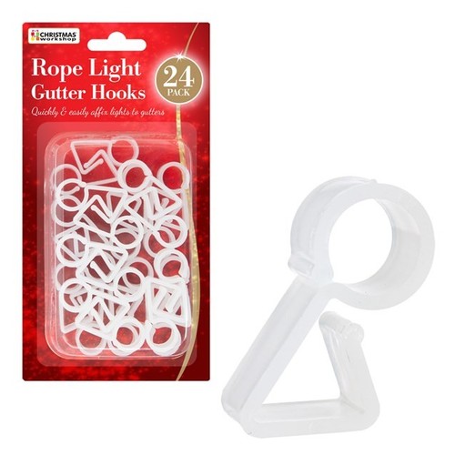 Rope light holder - 24, gutter
