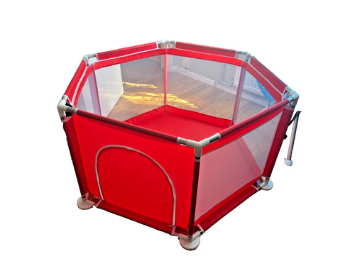 Portable red baby - , playpen