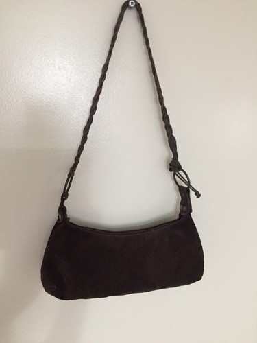 Real suede hand bag - suede,