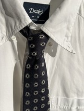 Drake's Polka Dot Woven -Silk