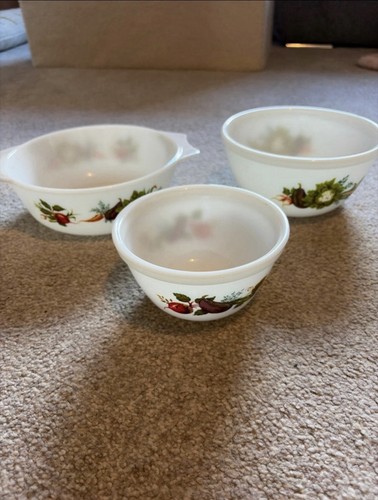 Set white vintage - 3, pyrex