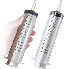 2 Pack 150ml Large Syringes