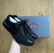 Prada cups Black Leather Uk Size 9