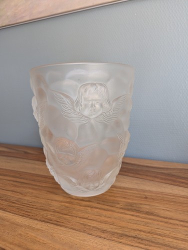 Givré crystal vase - crystal,