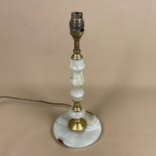 Antique Onyx Marble Stone Lamp