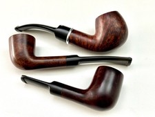 Three Small Estate Tobacco Smoking Pipe
