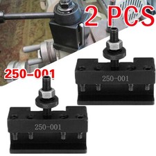 2PCS 250-001 Quick Change Turning Steel Facing CNC Lathe Tool Holder Post Holder