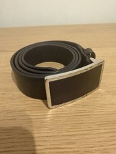 Diesel Leather Belt Black Size
