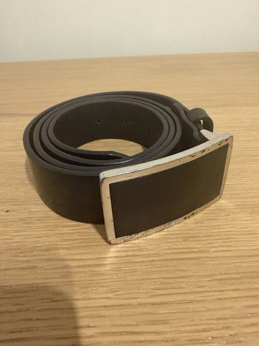 Diesel leather belt black size - diesel,