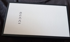 Authentic Gucci  Blk & White Shoe Box 37x21x13.5cm - With Lining &  Shoe Filler