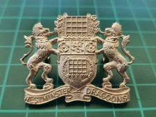 Westminster Dragoons Silver Plated Cap Badge BB-020