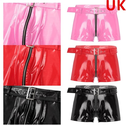 Mens pvc leather - leather, boxer