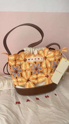 Marni yellow paper raffia - yellow,