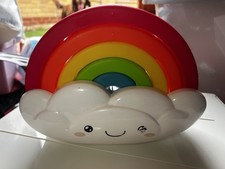 Rainbow Cloud Stacking Baby Toddler Toy Montessori Colour Creative Blocks 