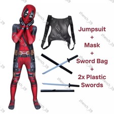 Deadpool Costume Cosplay Kids