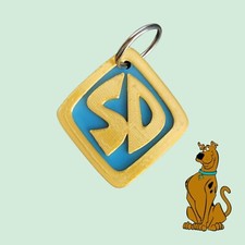 Scooby Doo Pet Dog Tag, Strong Scooby Pendant, Scooby Keyring, Dog Collar Tag