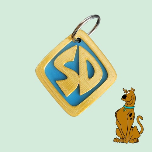 Scooby doo pet dog tag - scooby,