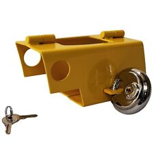 Hitch Lock For Caravan Hitch Lock Trailer With Stainless Padlock Bright Yellow