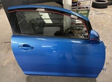 VAUXHALL CORSA VXR ARDEN BLUE DRIVERS SIDE DOOR COMPLETE