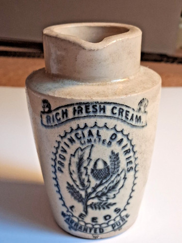 Antique cream pot provincial - pot,
