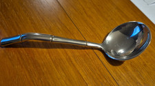 Lovely Vintage Silver Plated Bamboo  Soup Spoon - Made in England