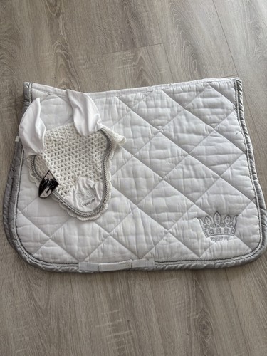 Equitheme white dressage pad - equitheme,