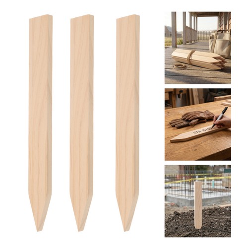 10pcs wooden plant support - wooden,